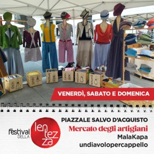 Malakapa - Atelier itinerante che propone copricapo insoliti e abiti dal design accattivante. Uno stile contaminato, comodo e sfizioso per un look contemporaneo.